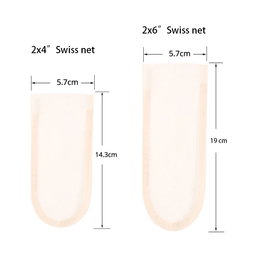 5Pcs Hair Net Hd Lace Net For Ventilating Swiss Lace Net For Making Frontal Closure Brown Clear 2*4 4*4 13*4 Base Weaving Net