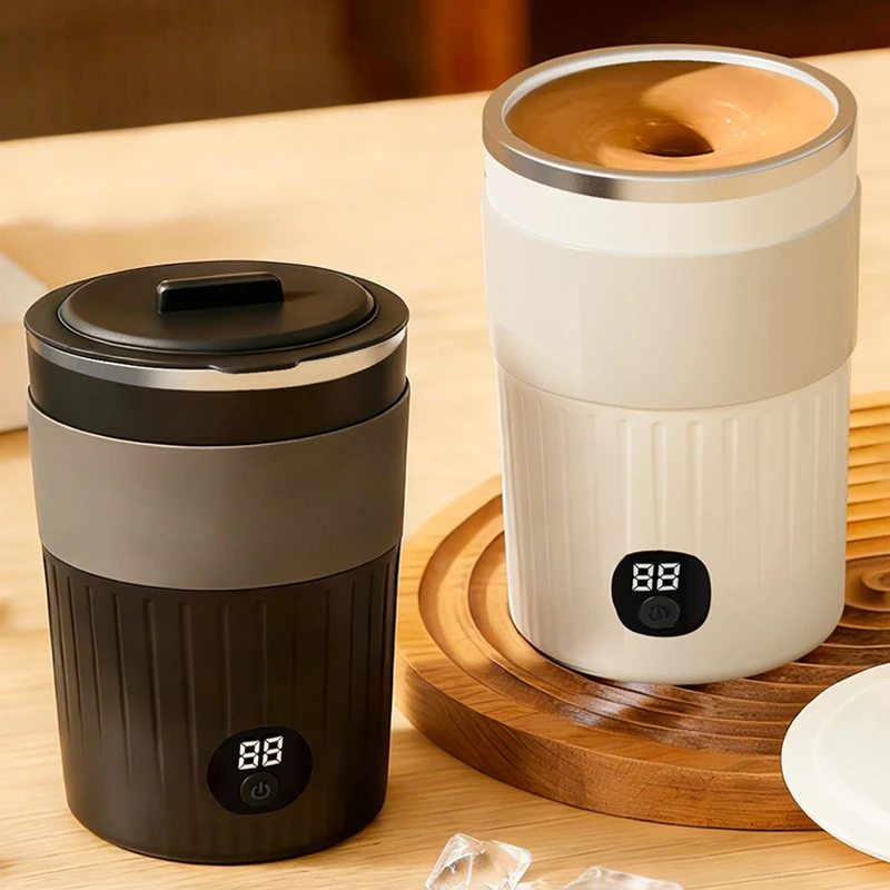 

Mini Electric Portable Automatic Stirring Cup Smart Temperature & Battery Level Display 300ml USB-Charging Automatic Magnetic