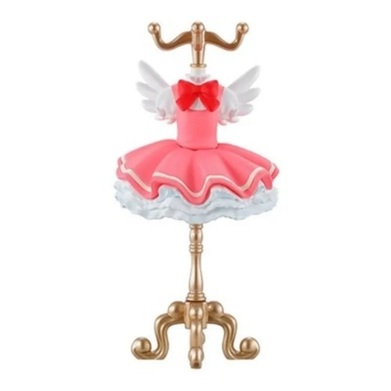Bandai Card Captor Sakura Gashapon Mini Wieszak na Ubrania Mały Stojak na Biżuterię Ozdoby Kolekcjonerskie Prezenty