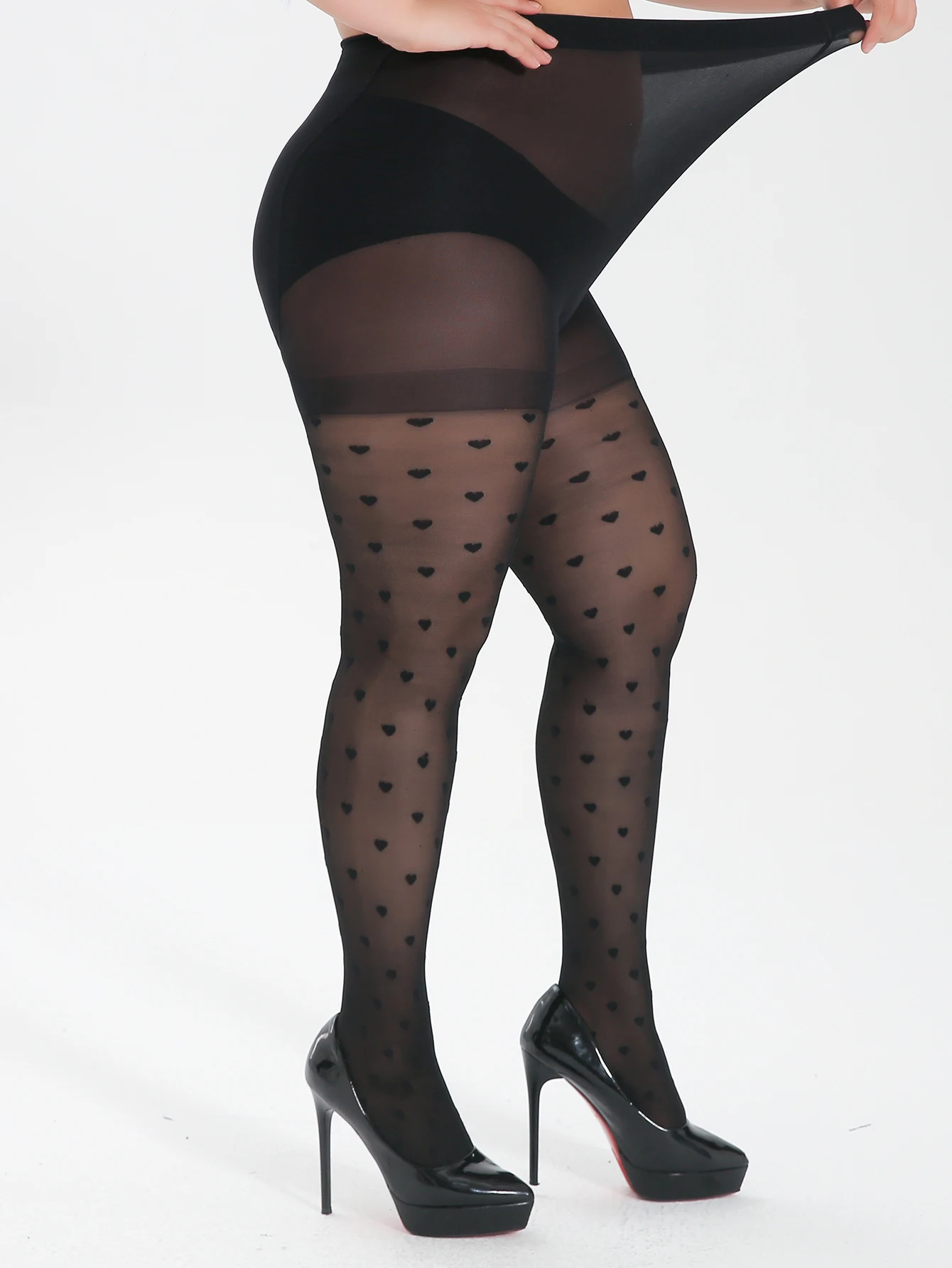 Para dużych pończoch