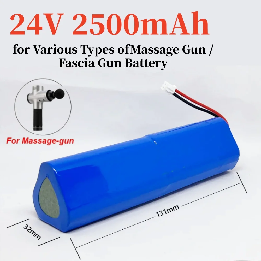 Rechargeable 24V 2500mAh Li-ion Battery Pack for Phoenix A1 Massage Gun Fascia Gun - Replacement Handheld Deep Tissue Muscle The