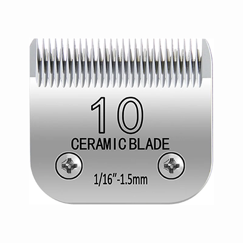 

10# Pet Grooming Clipper Replacement Blades Detachable Blade Compatible with Andis/wahl/Oster Dog Clippers,10 Blade 1/16-inch