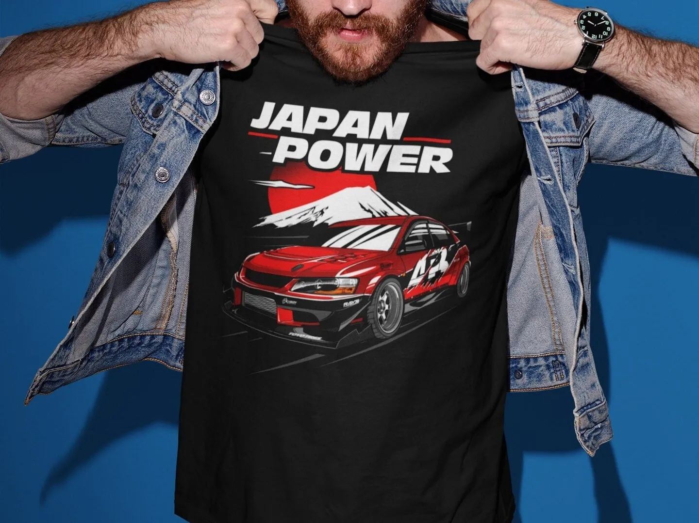 Evo Power Jdm T Shirt Mechanics Dad Father Handyman S Car Lover Enthusiast