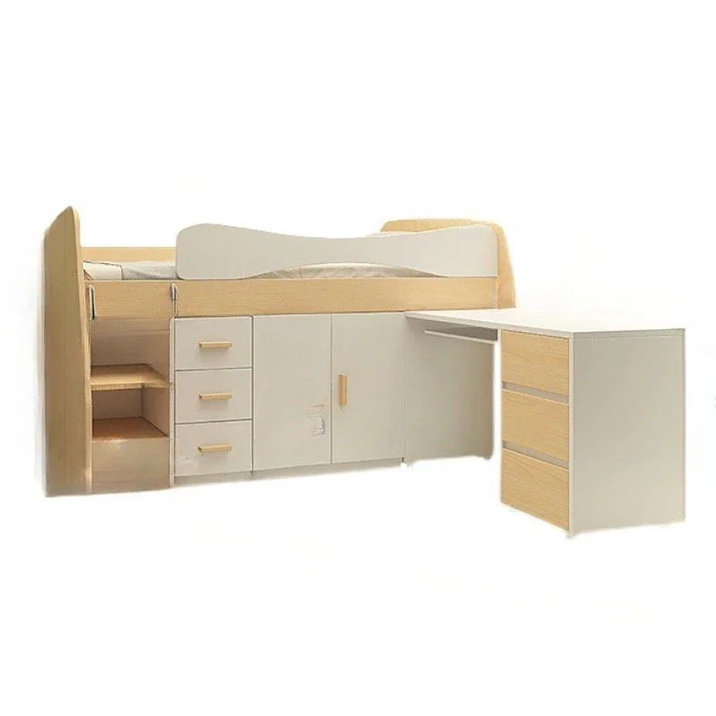 

Boys and girls, wardrobe with desk, small apartment, storage, multi functional 1.2 meters, combination furniture