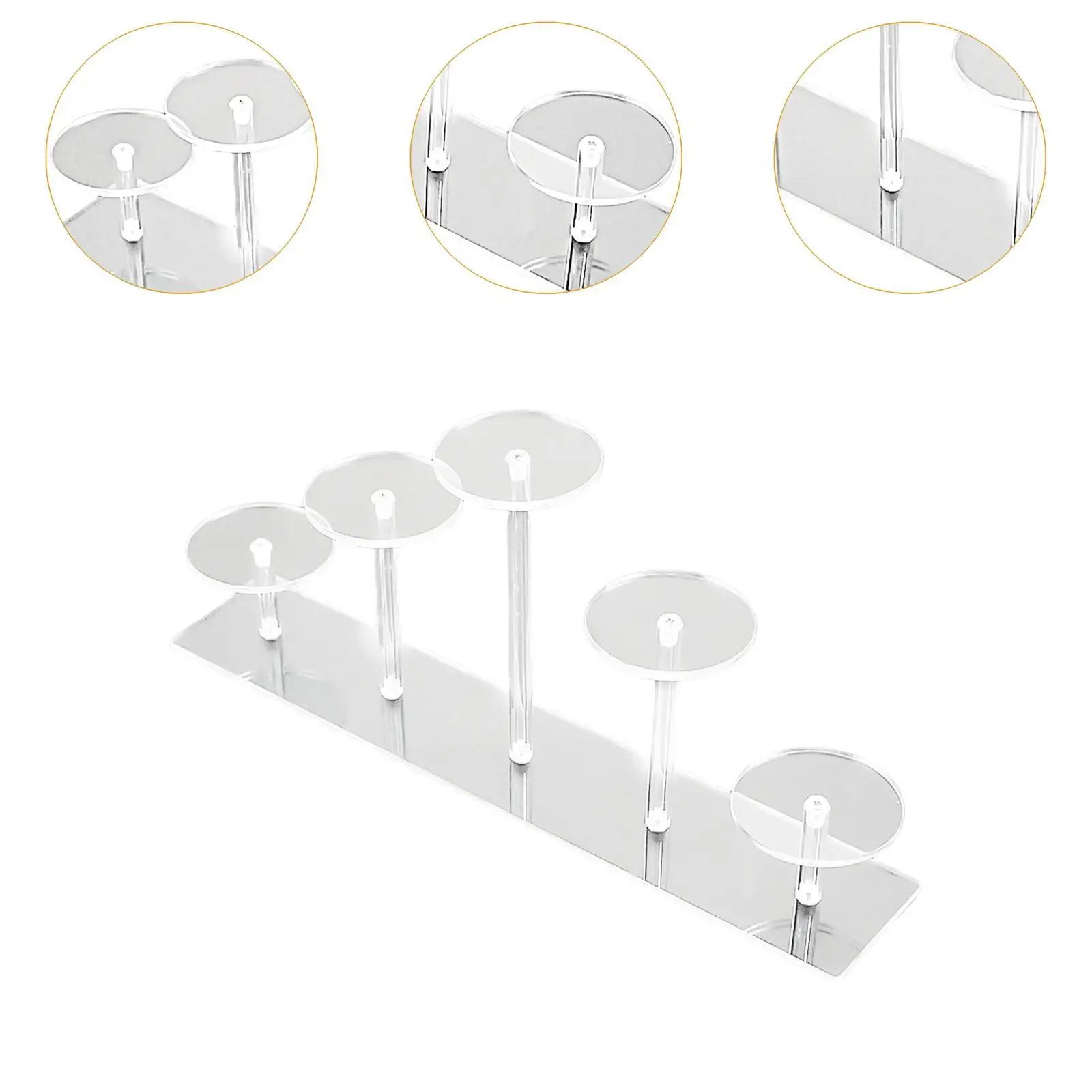 Acryl Display Riser Ständer Halter Transparent für Parfüm Dessert Kosmetik