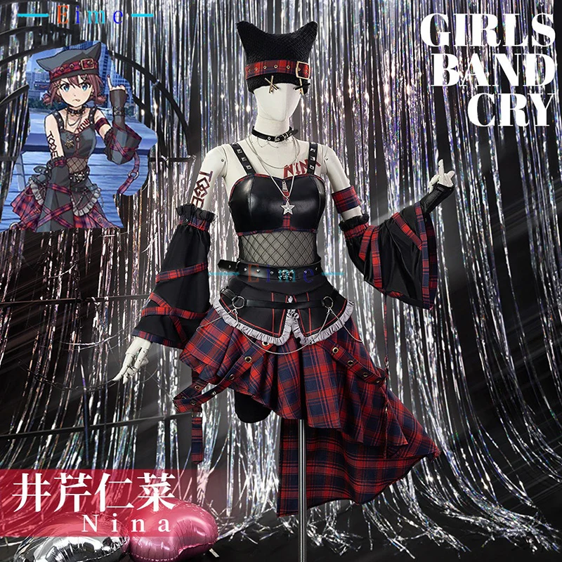 

Anime GDC 27 Iseri Nina Cosplay Costume Women Dancing Dress Halloween Carnival Uniforms Party Suits Anime Outfits Custom Made