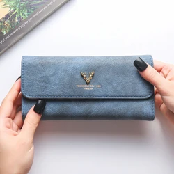 New Ladies Long Zipper Buckle Wallet Portable Practical Fashionable For Working Office Business