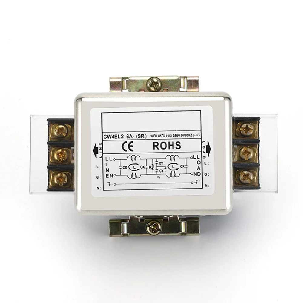 220V Bipolar Terminal Block For EMI Purification Power Filter CW4L2 For Mechanical Equipment And Switching Power Supply Stabilit