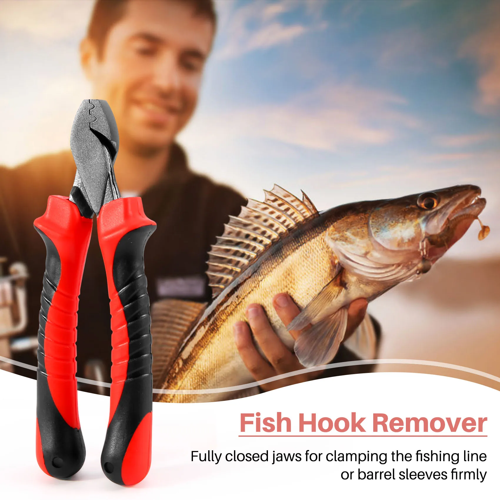 Fishing Crimping Pliers For Fishing Line Barrel Sleeves Fishing Cutter Scissors Fishing Tackle For Grip Hooks Split Rings