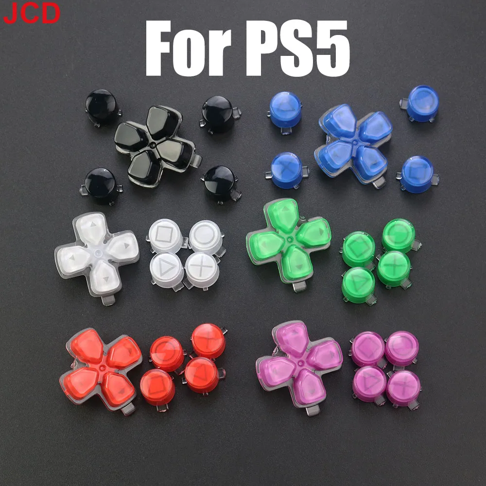JCD For PS5 BDM-010 020 030 V1.0 2.0 3.0Controller Gamepad D-Pad A B X Y Cross Crystal Button Replacement Direction Function Key