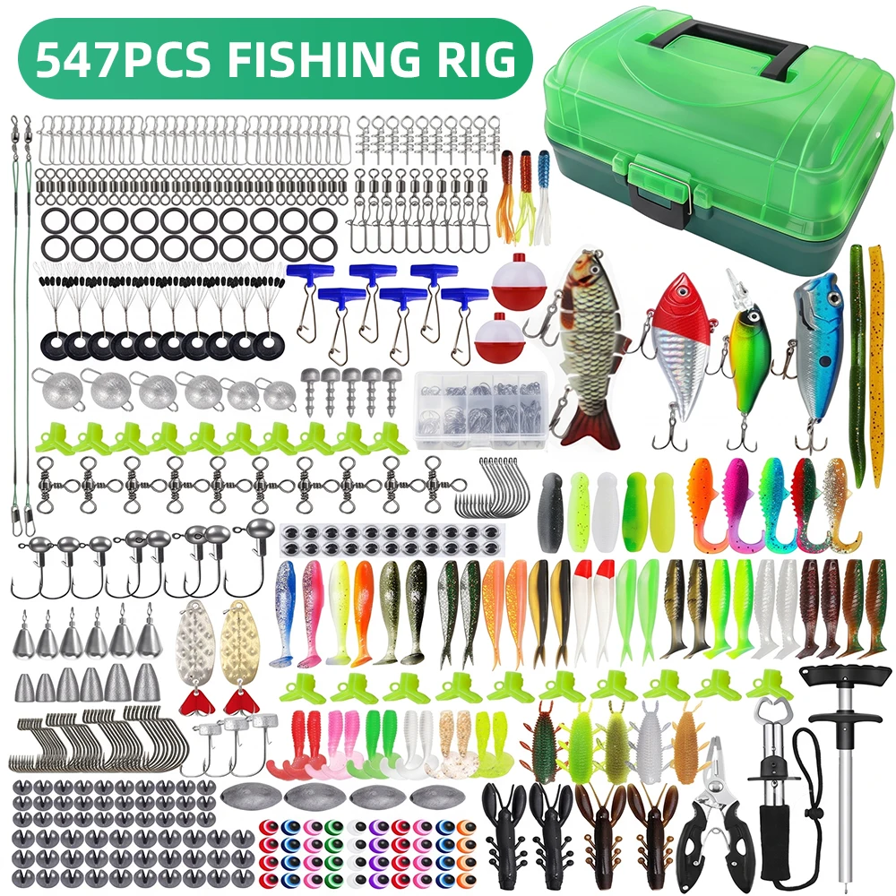 Fishing Hook Box - 547PCS Fishing Tackle Set Lures Baits