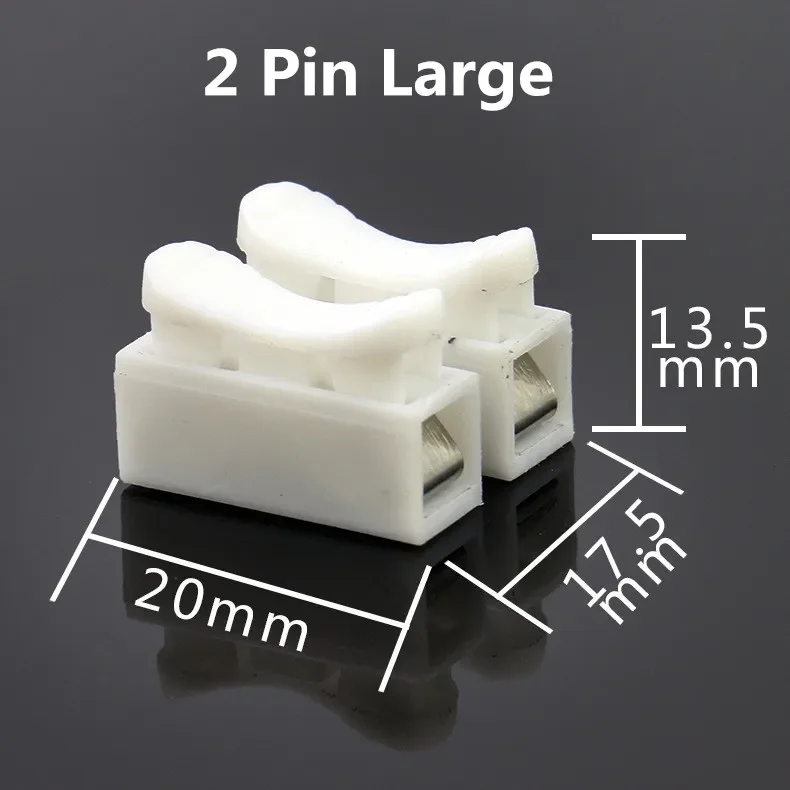 10Pcs Connector CH2 2Pins 3Pins  Electrical Cable CH2 wire Quick Splice Lock Wire Terminals Set 20x17.5x13.5mm Russia Low Price image 4