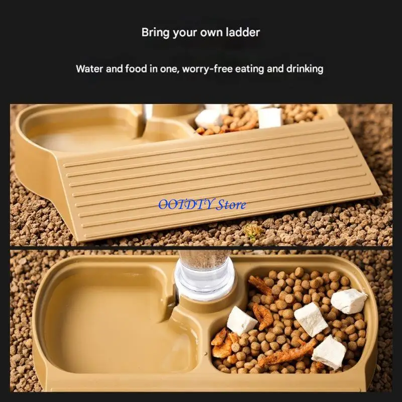 367A Plastic Reptiles Dish for Tortoises and Lizards Providing Water and Automatic Functionality for Convenience