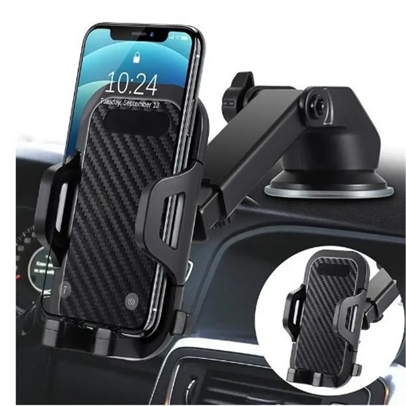 360° Rotation Car Windshield Holder for Smartphones and GPS Devices Secure Fit