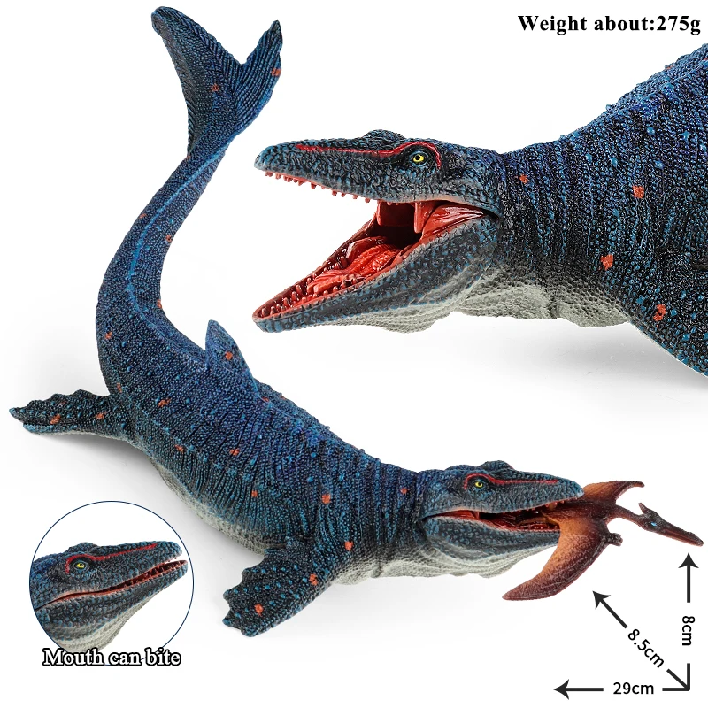 Oenux New Sealife Animals Model Prehistoric Mosasaurus Liopleurodon Kronosaurus Action Figures Solid PVC Collection Toy Kid Gift