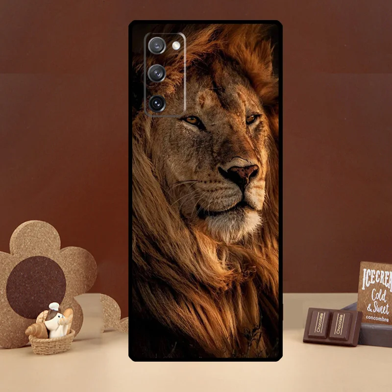 Lion Alpha Male Case For Samsung Galaxy S21 S22 Ultra S8 S9 S10 Plus Note 10 Note 20 Ultra S20 FE Cover