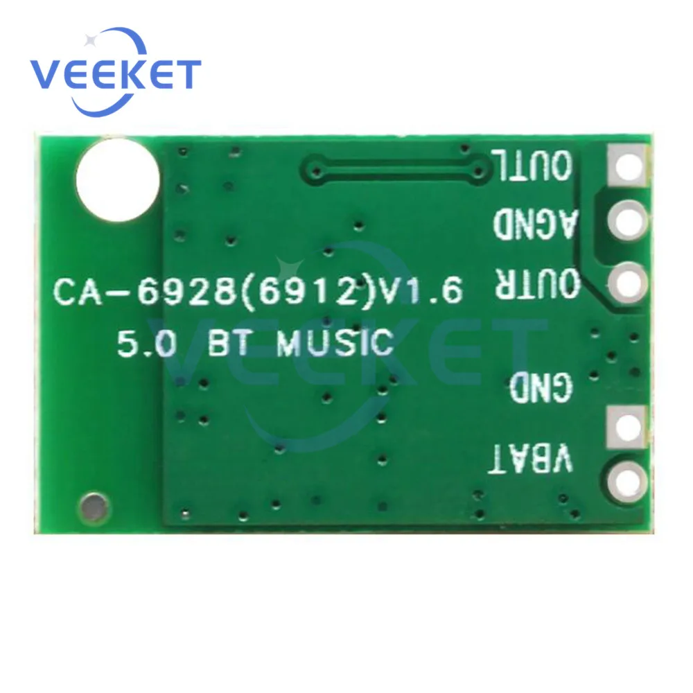 DC5V Blue Tooth5.0 MP3 Audio Module Wireless Lossless Audio Receiver Board CA-6928 Stereo Sound Decoder Module Amplifier Board