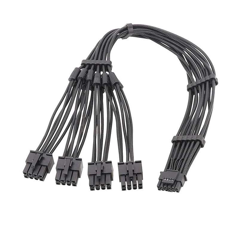 

2x8PIN 3X8PIN 4X8PIN to 16Pin Graphics Card Cable 16AWG CPU 8-Pin Male PCI-E 5.0 12VHPWR New Embossed Cable Modular Cable