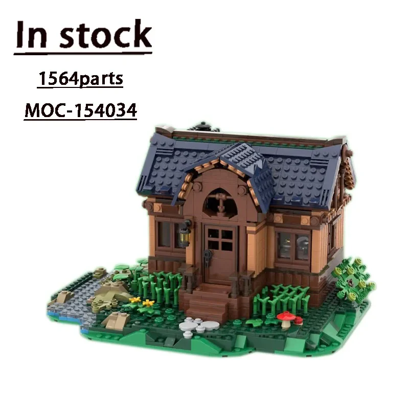 

MOC-154034 Forest Creek Hut Splicing Assembly Building Block Model • 1564 Parts Building Blocks Kids Birthday Custom Toy Gift