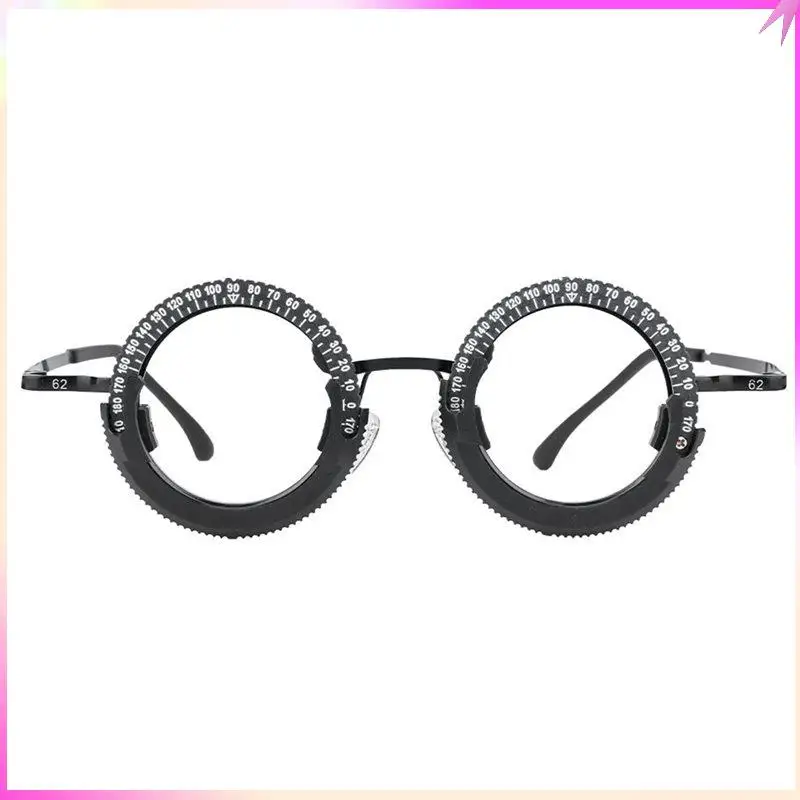 

Оправа для очков B68C, оправа для оптометрии, дужки из нержавеющей стали, удобные нескользящие носоупоры, пробная оправа