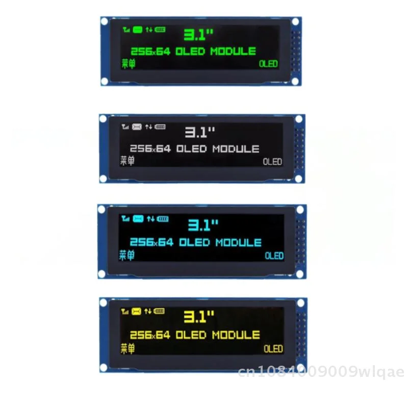 3.12-inch OLED Display Module, 256x64 Resolution, SSD1322 Driver, Low Power Consumption,16-Pin FPC Connector