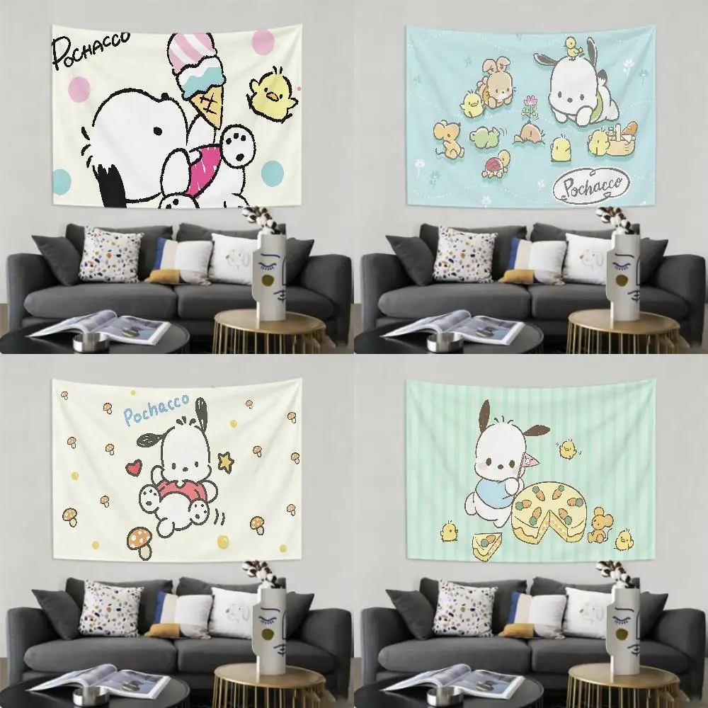 Cartoon-P-pochaccoS Tapestry Customizable Tapestries Of Various Styles,wall Hangings, Celebrity Photo Printing,wall Hangings