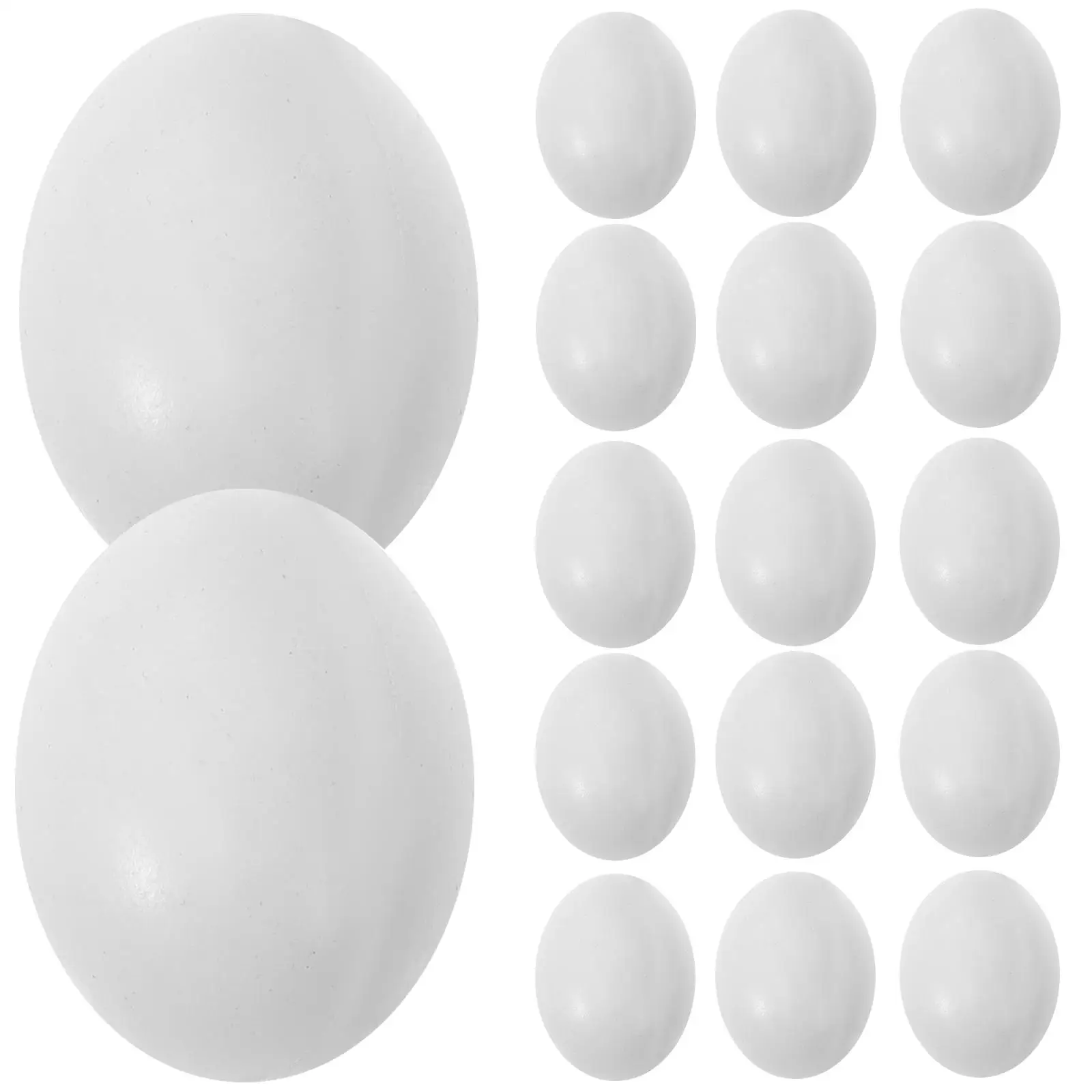

10 Pcs Fake Eggs Bird Laying Prop Simulation Plastic Breeding Tool Lifelike Birds