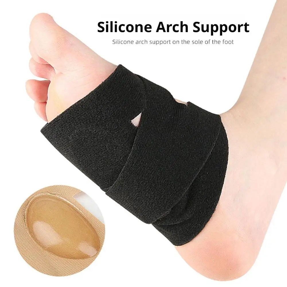 Foot Care Tools Soft Flat Foot Plantar Fasciitis Pain Relief Arch Collapse Correction Device Silicone Arch Support Bandage Pads