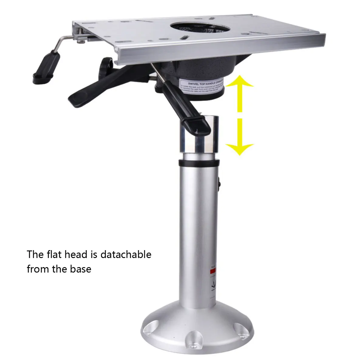 Marine Grade Aluminum Alloy 360°swivel Seat Base Gas Adjustable For Yacht Or Marine Boat Chair
