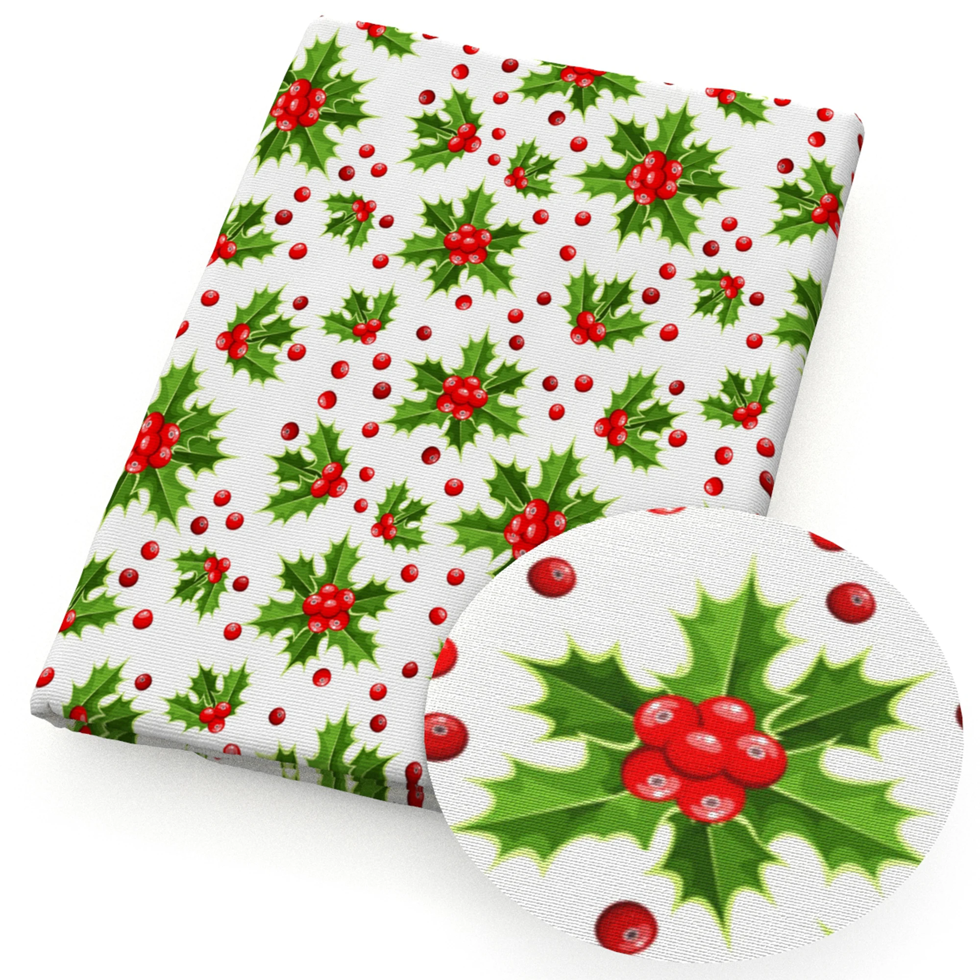 50*145 سنتيمتر شجرة عيد الميلاد خليط مطبوعة البوليستر القطن لخياطة الأنسجة اللحف الأقمشة التطريز المواد DIY بها بنفسك اليدوية