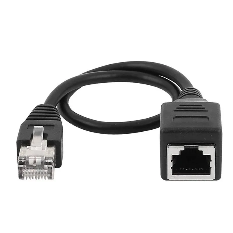 RJ45 Angled Ethernet Cable Universal Gigabit Cat5 Male to Female Network Extension Wire Copper CAT5E rj45 Extender 0.3m 0.6m 1m