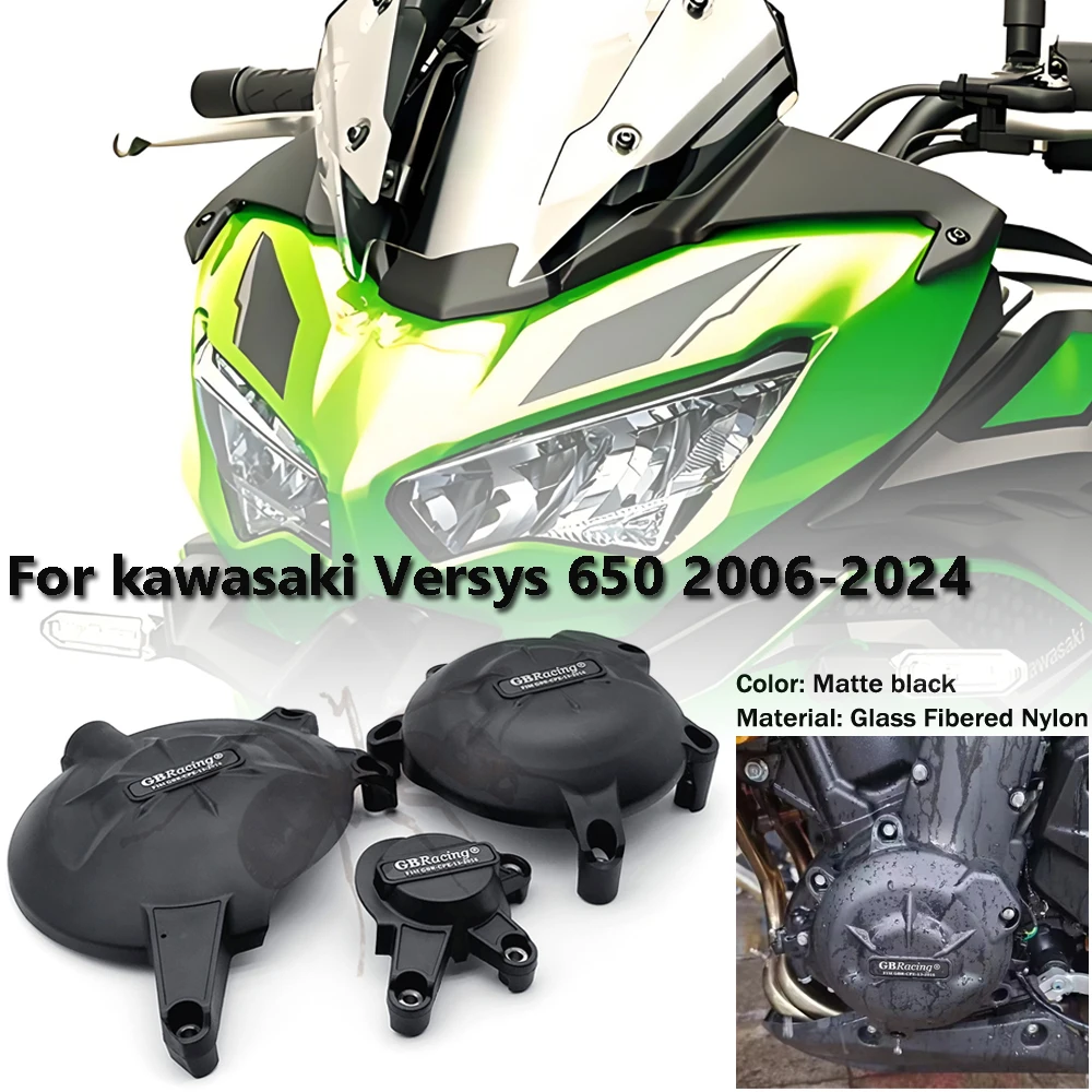 

GBracing engine hood protection is suitable for KAWASAKI 650 motorcycle parts protection covers from 2006 to 2023