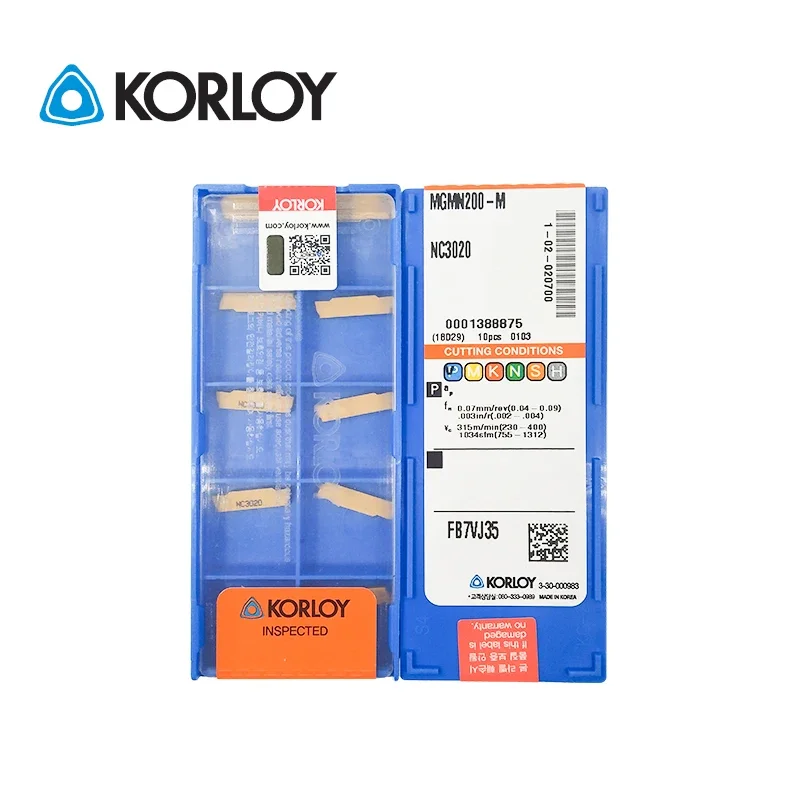 

10 шт. KORLOY 100% оригинальная фреза с ЧПУ NC3020 NC3030 NC3120 PC9030 PC215K CN2000