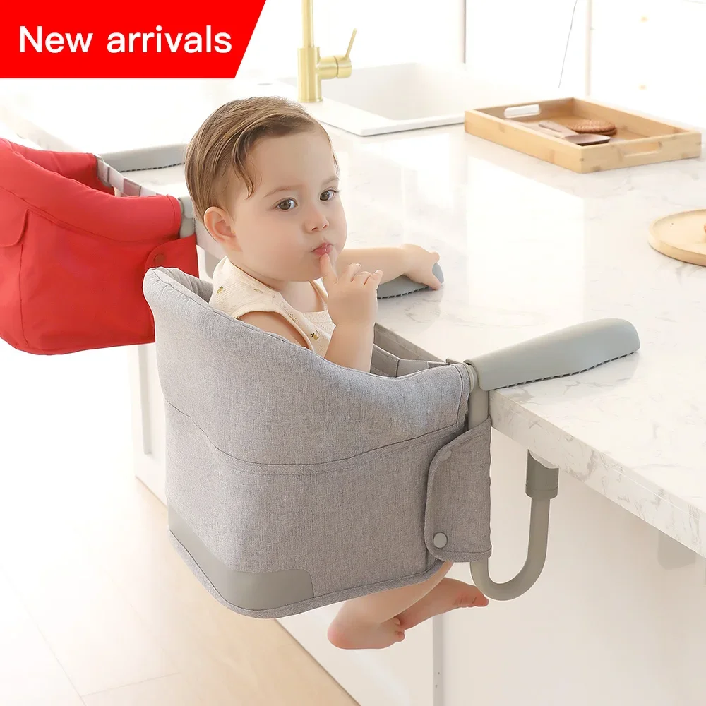 

Unique Babies Latest 4 In 1 Foldable Plastic Feeding Baby Eat Portable Dining Table clip hook on Hight Chair 2022