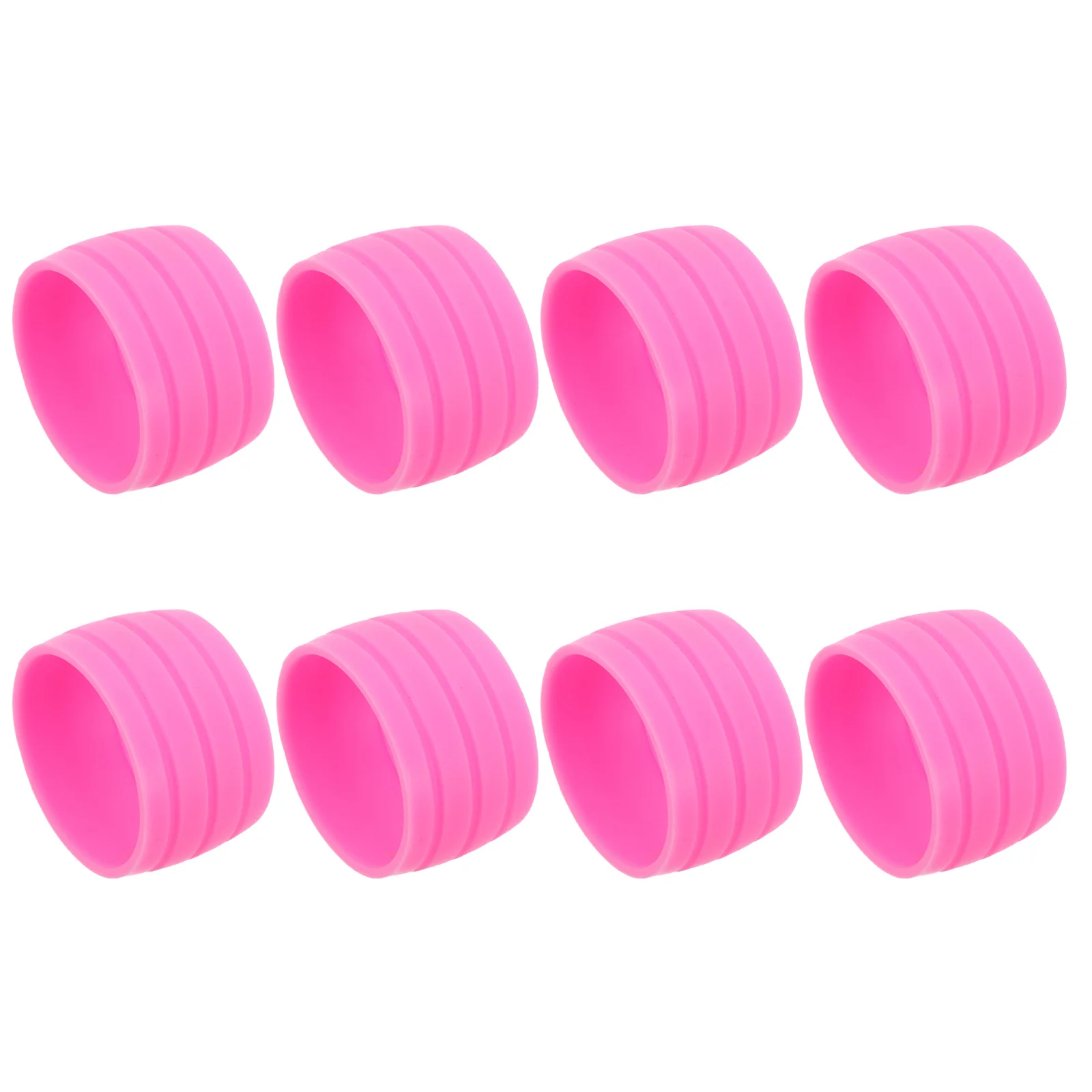 

8Pcs Bike Handlebar Tape Fixing Rings Nonslip Silicone Wrap Sleeves for Road Mountain Cycles Secure Grip Retainer
