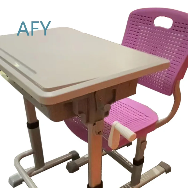 Adjustable School Desk and Chair Set for Students Home Study Writing Desk for Kids Learning Table for Classroom Office Use