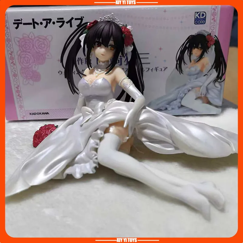 

DATE A LIVE Kurumi Tokisaki Wedding Dress Anime Figure Statue Desktop Decoration Gift