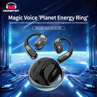 Monster AC330 OWS Wireless Bluetooth Earphone HiFi Sounds Quality HD Calls Headphone with Mic Noise Reduction Earbud 8h Playtime