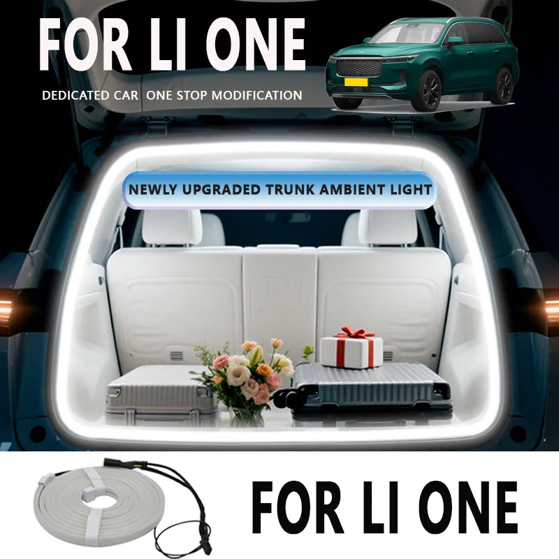 

FOR LI ONE Rear Trunk LED Light Bar Strips Trunk Interior Decorative Lamp Strip Luggage Atmosphere Light