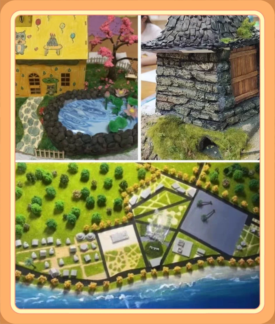 Kępki trawy statycznej 3MM/5MM do modeli kolejowych w skali HO OO / krajobrazu na piaskownicy / scenariuszy wojennych / dioram