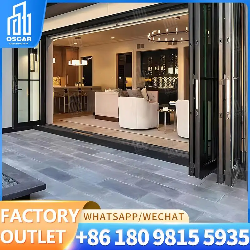 

Customizable Factorymade Multi Panel Folding Door for European Commercial Spaces Innovative Bifold Door
