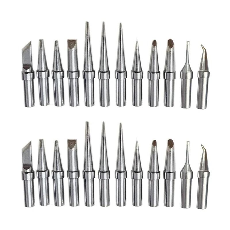 

24Pcs Replacement Soldering Iron,ET Tips For Weller WE1010NA WES51 WESD51 PES51 WEP70 Soldering Tips