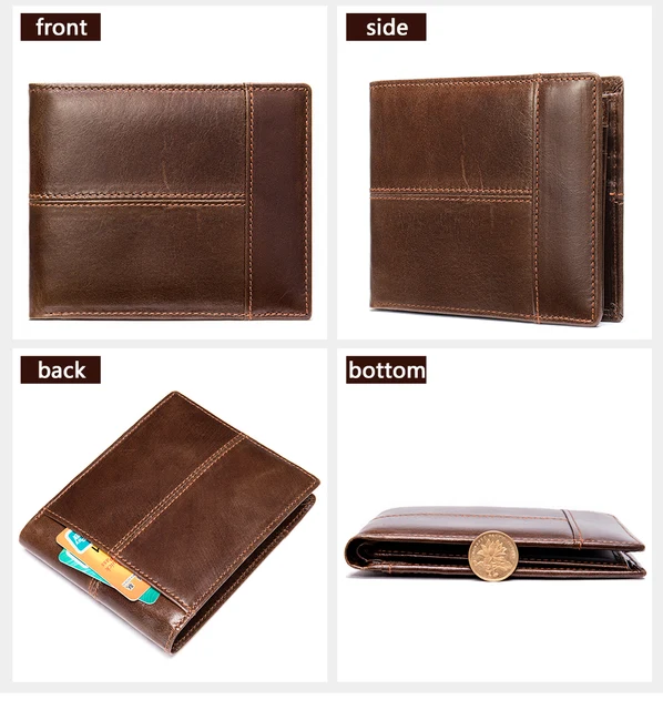 WESTAL Genuine Leather Wallet with Coin Purse RFID Wallet for Men Cardholder Money Bags 2 WESTAL Genuine Leather Wallet with Coin Purse RFID Wallet for Men Cardholder Money Bags – view 2