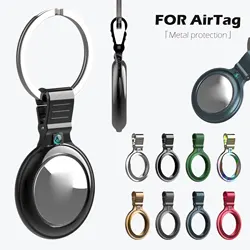 AirTag durumda Metal anti-kayıp koruyucu kapak konum izci kapak Apple Airtag