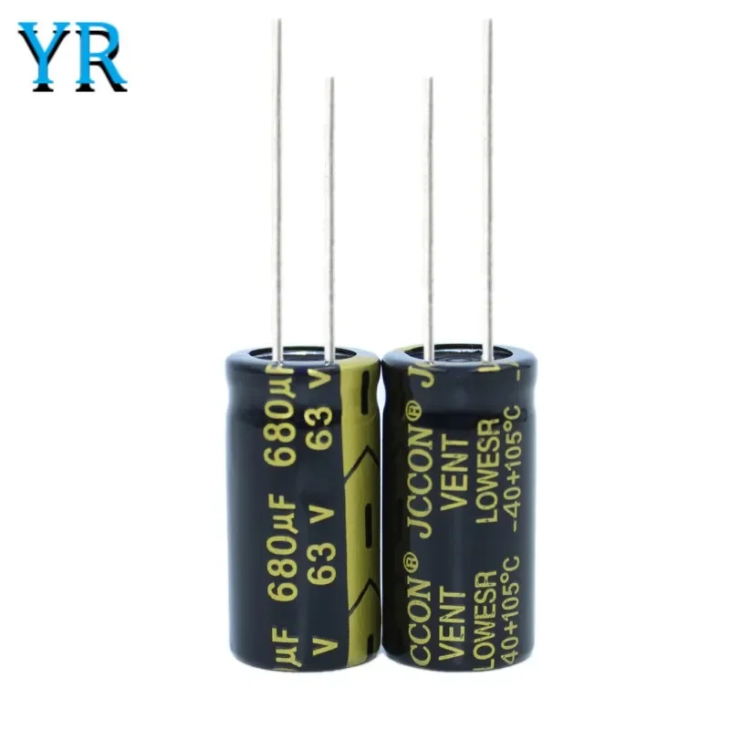 10Pcs 63V680UF 13X25 Aluminum Electrolytic Capacitor High Frequency Low ESR