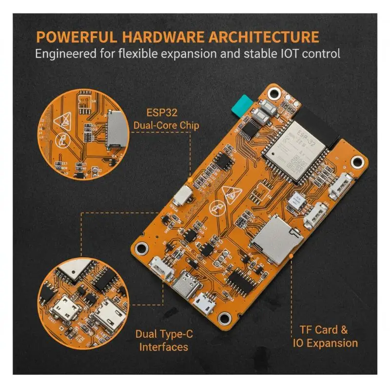 2.8'' 240X320 ESP32 Smart Display WiFi Bluetooth Dual Core Module for IoT Sensor Data Visualization Projects