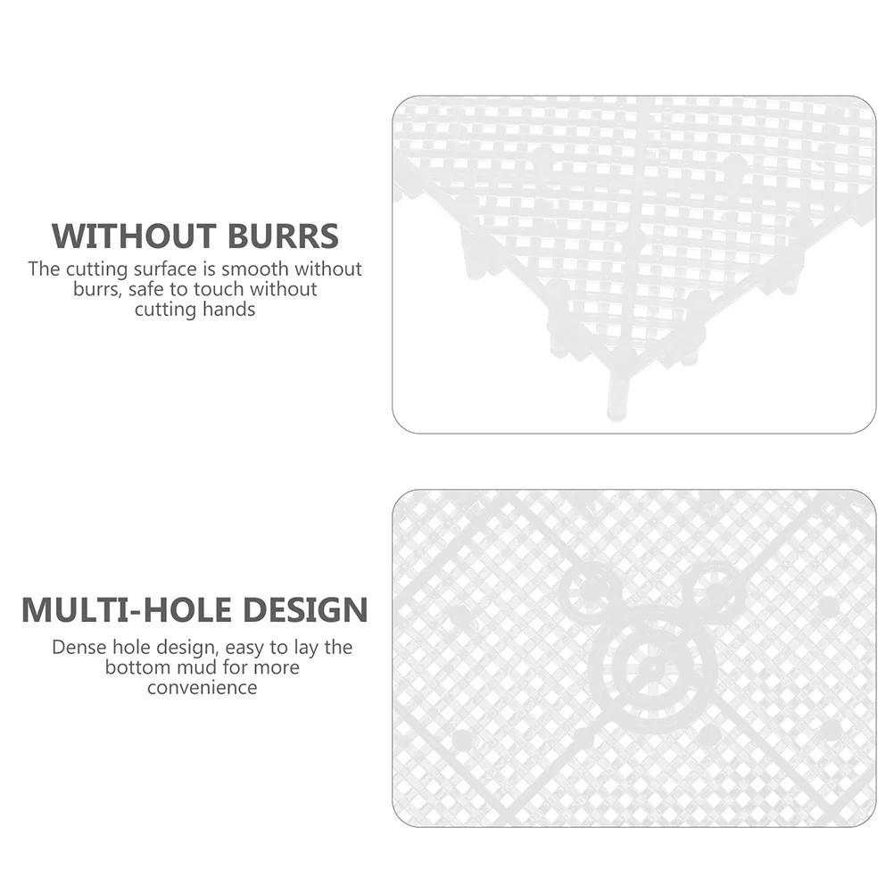 

12Pcs Aquarium Filter Plate Plastic Fish Tank Separator Easy Splice Combination Lightweight Fish Tank Bottom Filter