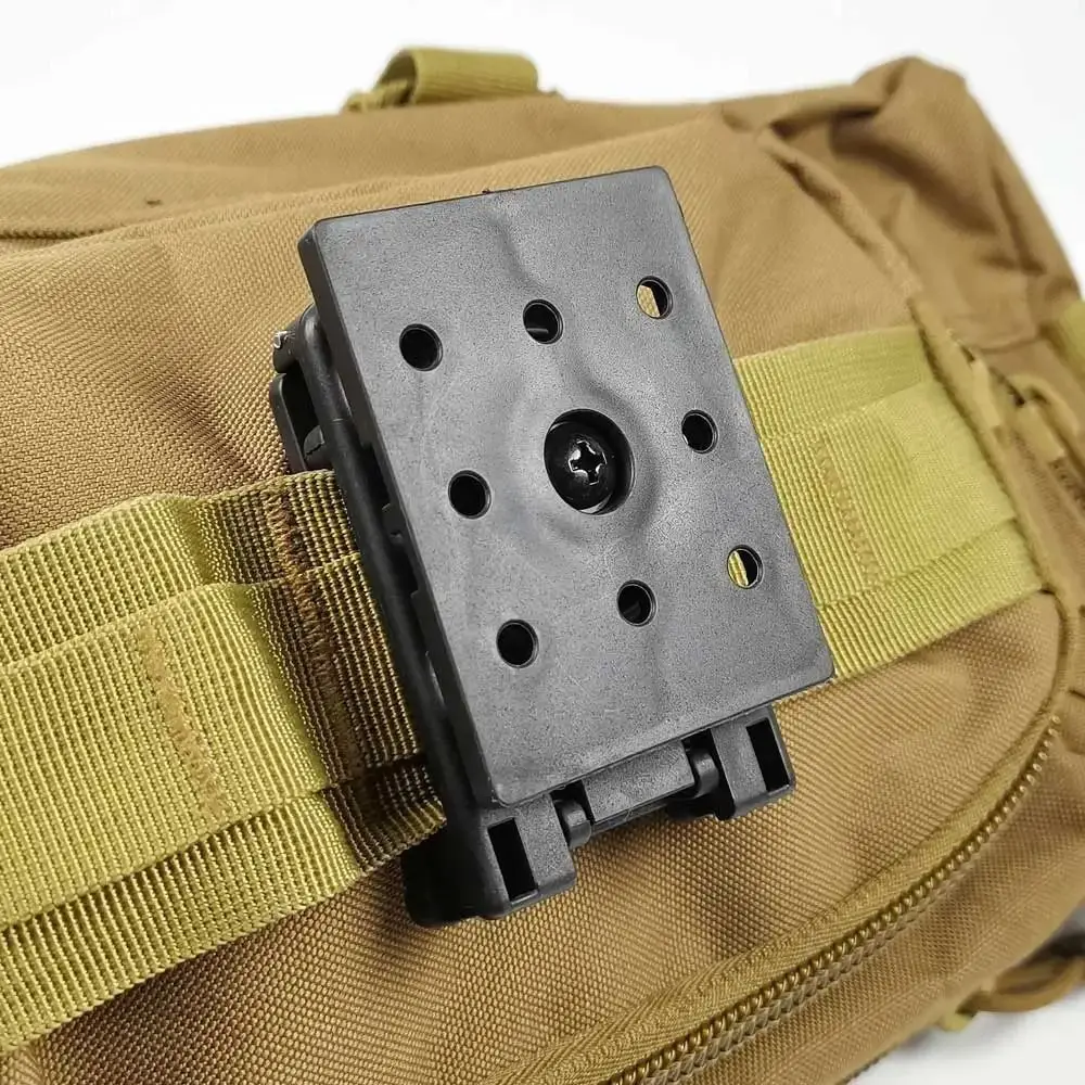 Clip da cintura grande Molle Rotazione di 360 gradi Fibbia a clip rapida in plastica a 8 marce Leggera con guaina per vite di montaggio Clip rapide