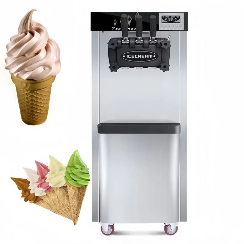 صنع آلة الآيس كريم التجارية الناعمة المتنقلة للبيع من الصين