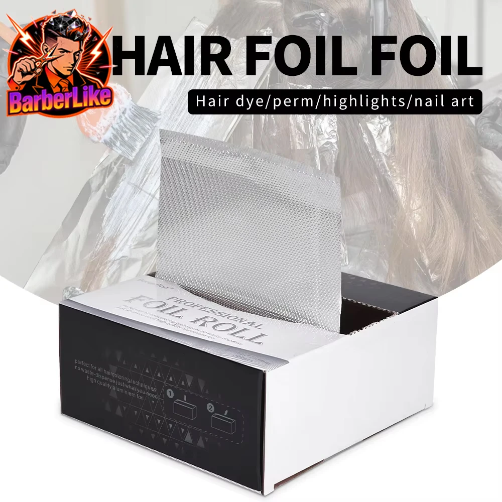 

12cmx14cm Hair Coloring Aluminum Foil Tin Sheets for Hairdressing Perm Foil Professional Salon Barber Shop Use